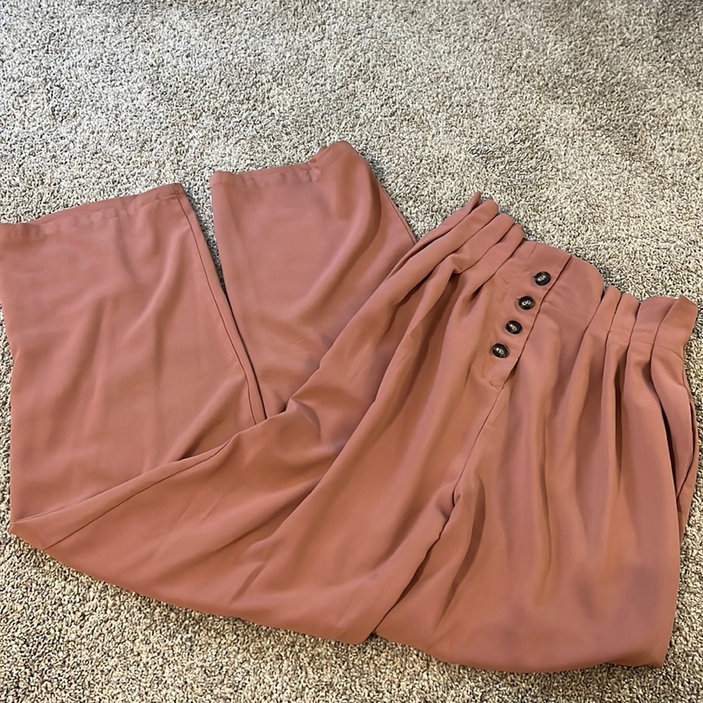 Hyfve Mauve Paper Bag Trousers